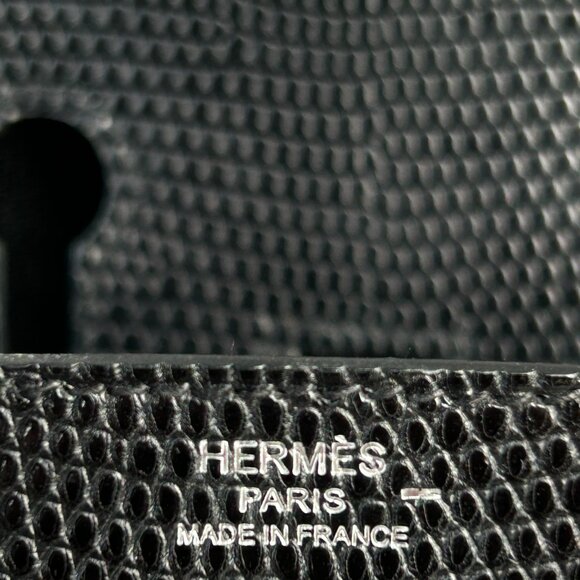 Hermes Black Lizard & Palladium Hardware Birkin 25 - Picture 7 of 8